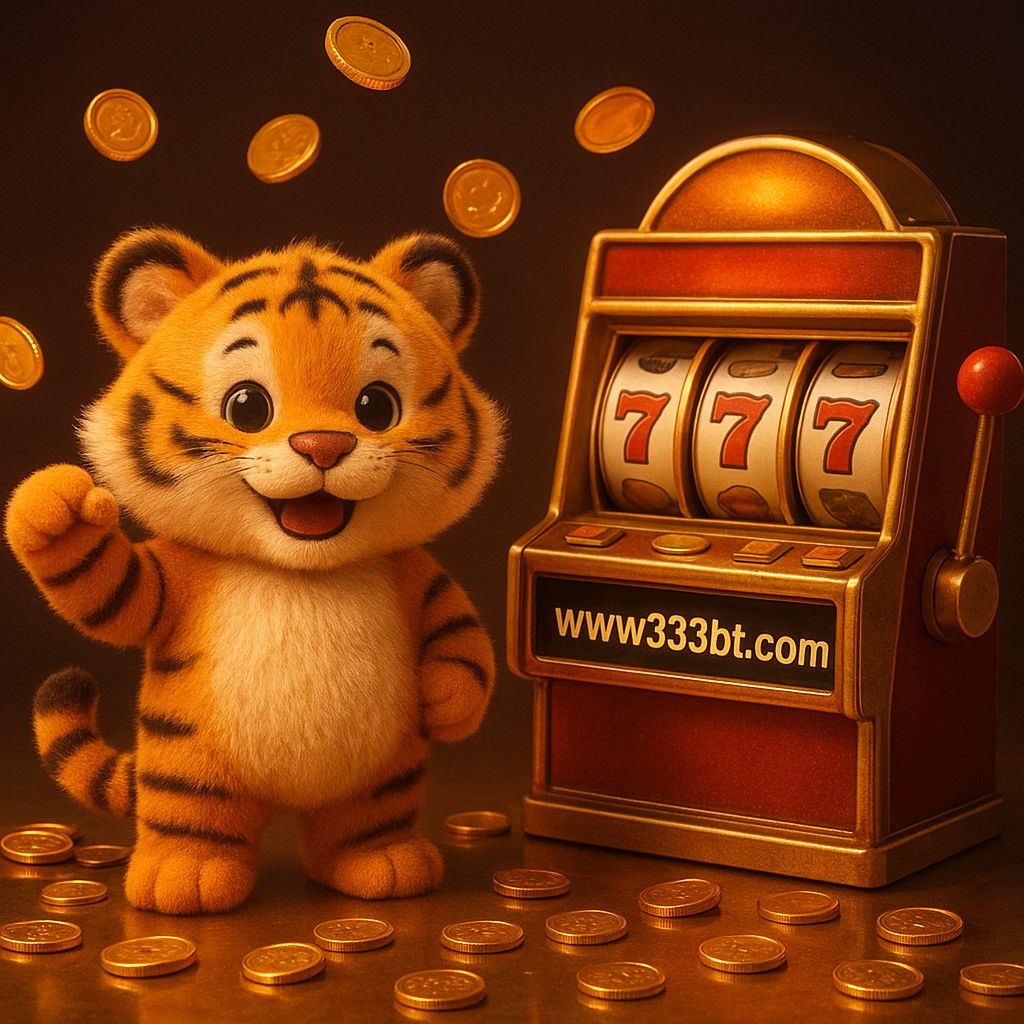 আর্কেড জয়ের আনন্দে উল্লাসিত এক বাঘশাবক